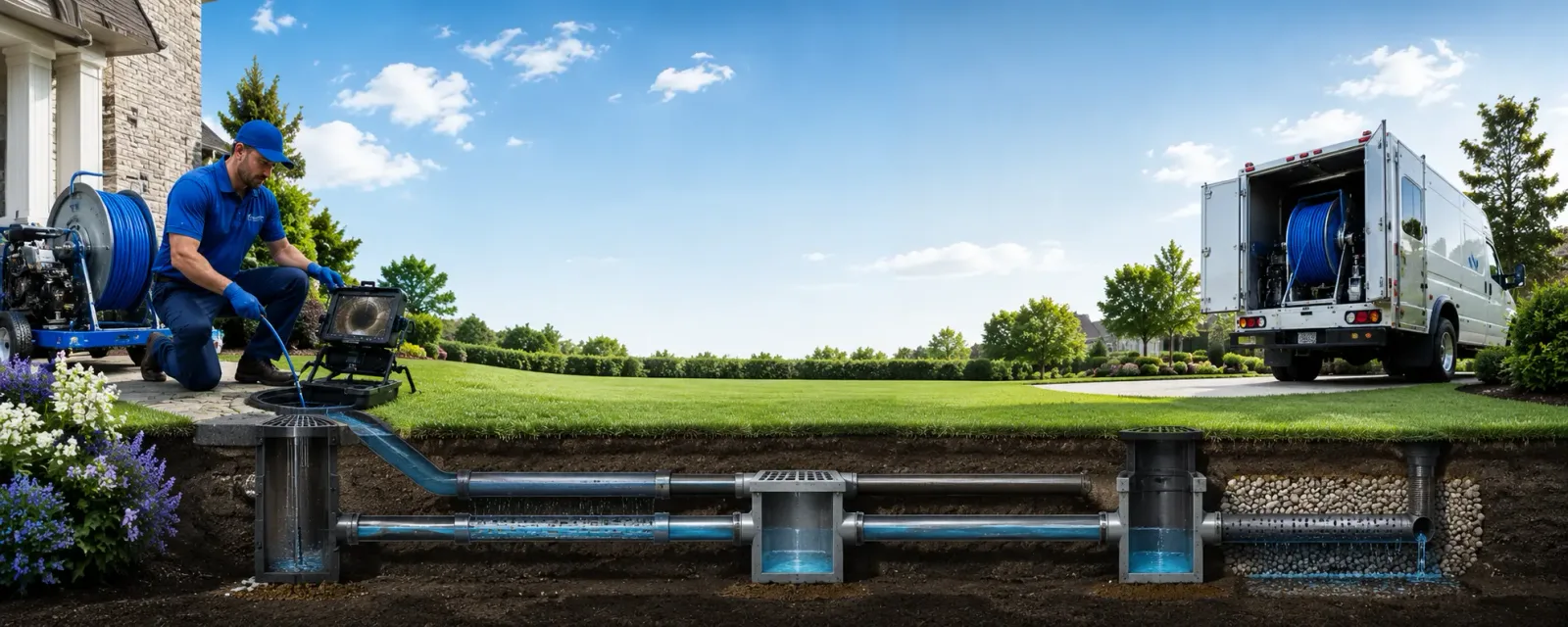 Outdoor drain cleaning information for Everett, MA